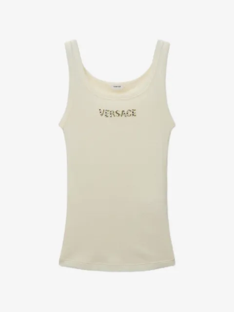 Versace camiseta con detalles de cristal