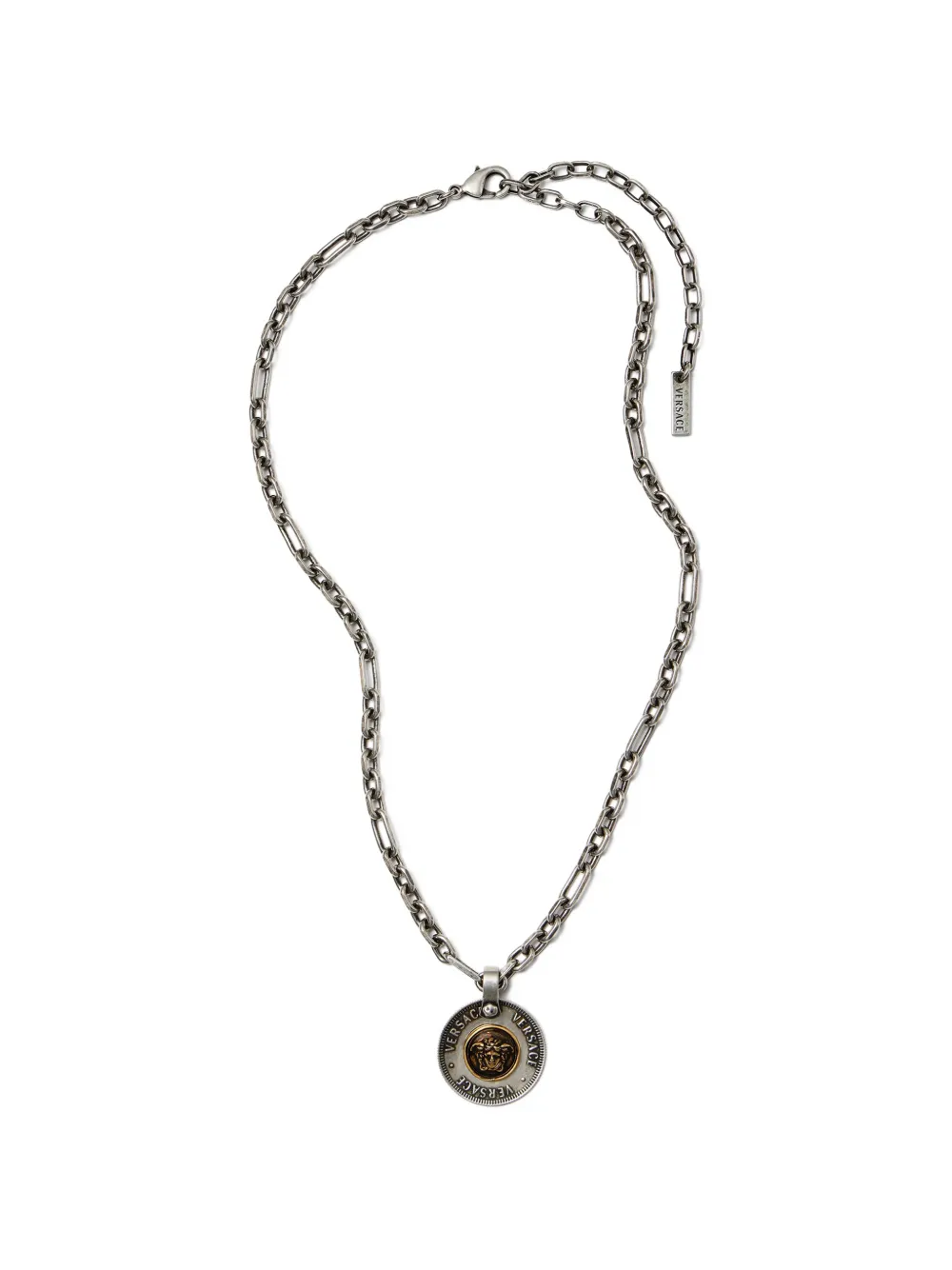 Versace Halskette mit Logo-Detail - Silber