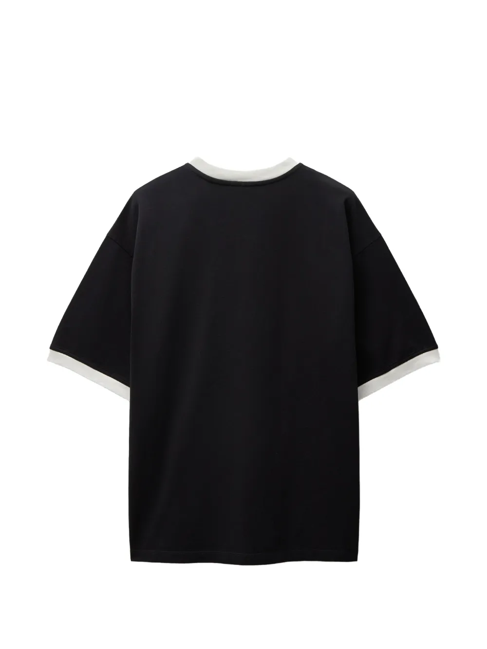 Versace Katoenen-jersey T-shirt met print Zwart