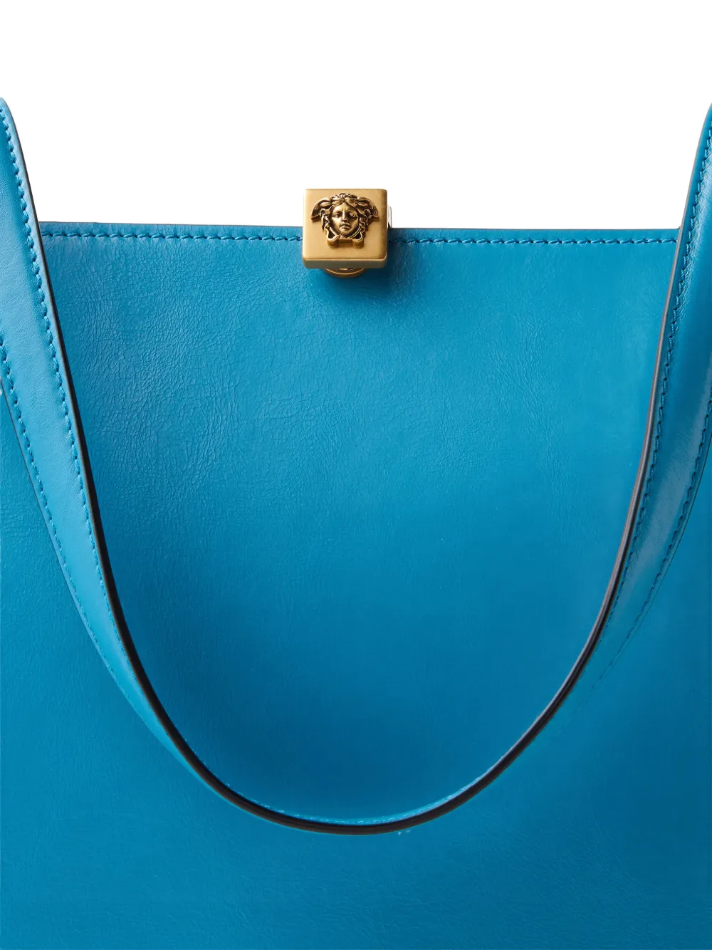 Versace Severine leren shopper Blauw