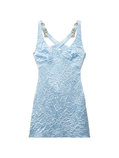 Versace vestido corto de seda satinado