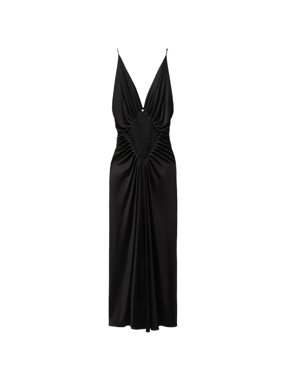 Versace Drapiertes Kleid aus Viskose-Jersey - Schwarz