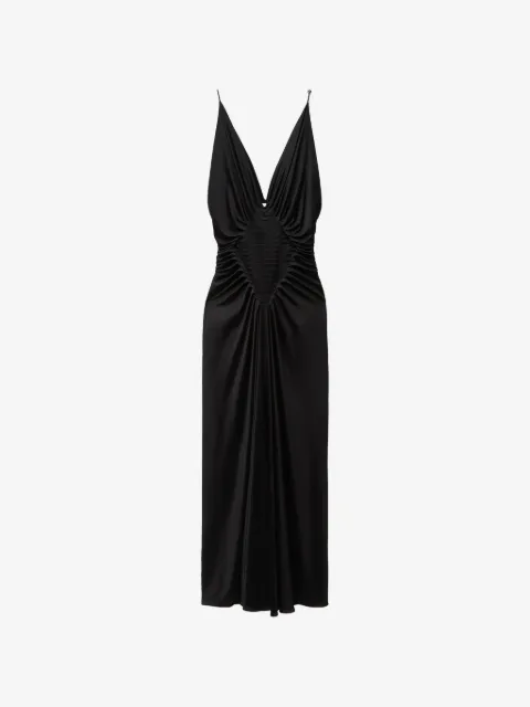 Versace ruched sleeveless gown