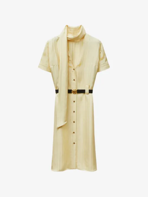 Versace Greca-jacquard midi shirt dress