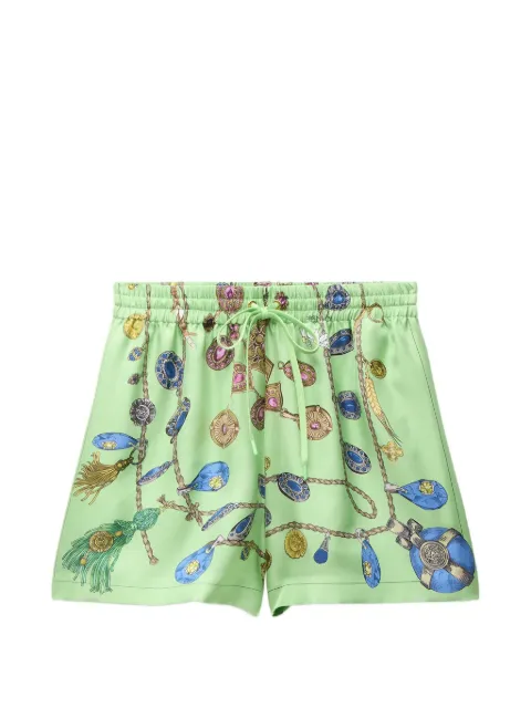 Versace jewellery-print drawstring shorts