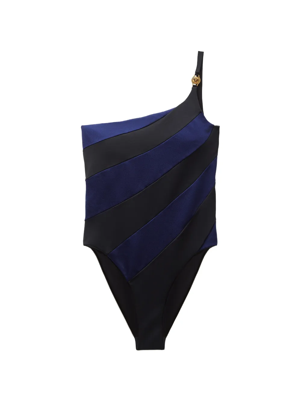 Versace Asymmetrischer Badeanzug - Schwarz