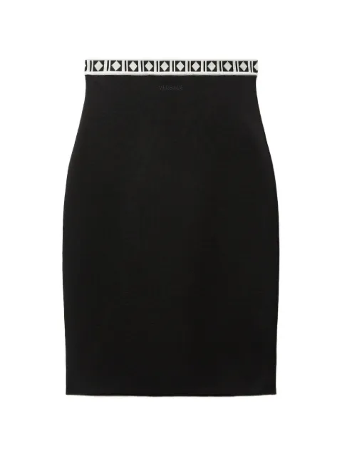 Versace viscose-blend jacquard midi skirt