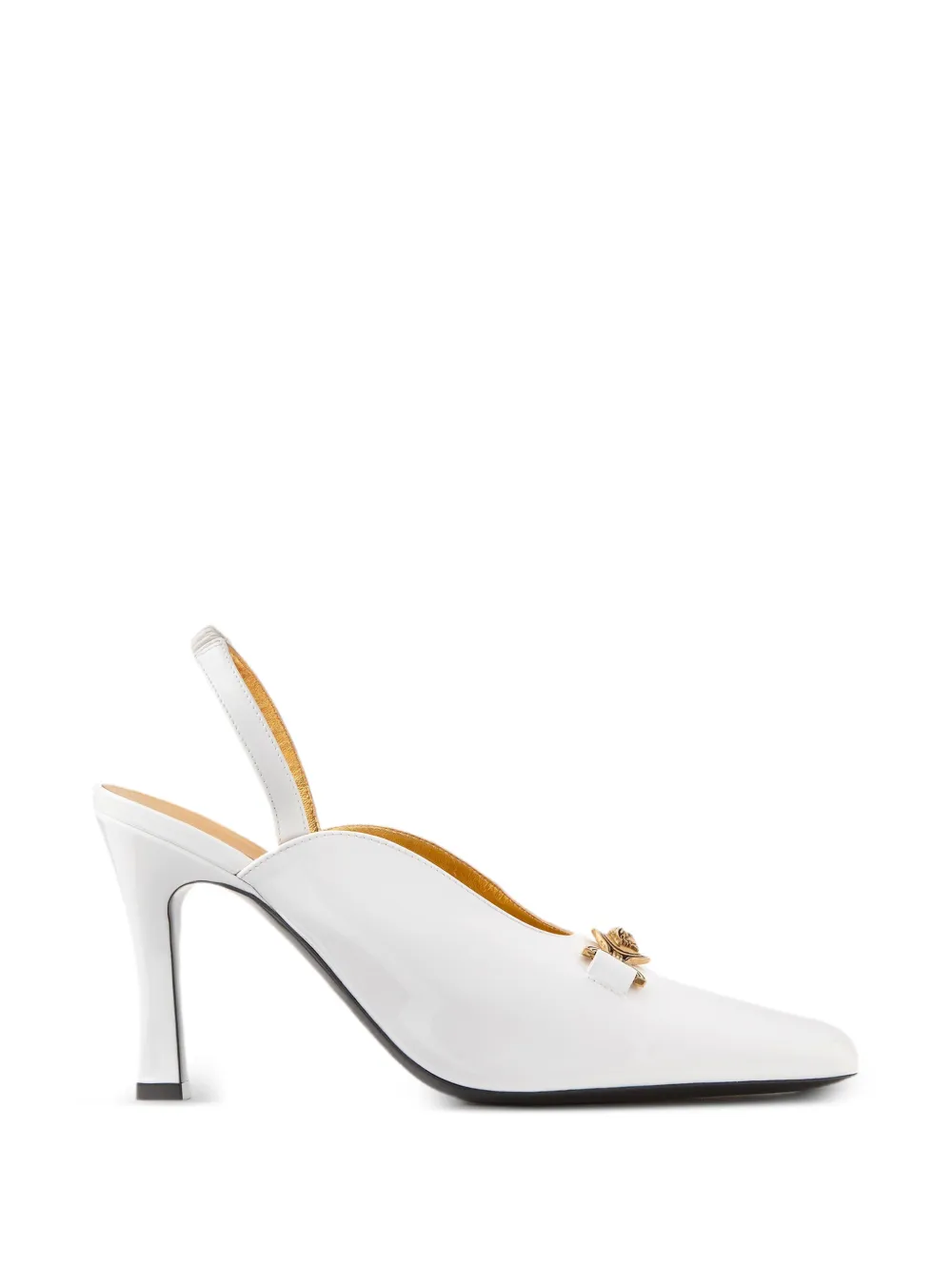 Versace Marisa patent slingbacks 90 mm - White