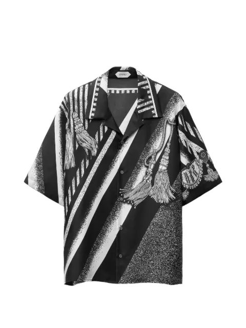 Versace printed silk twill shirt