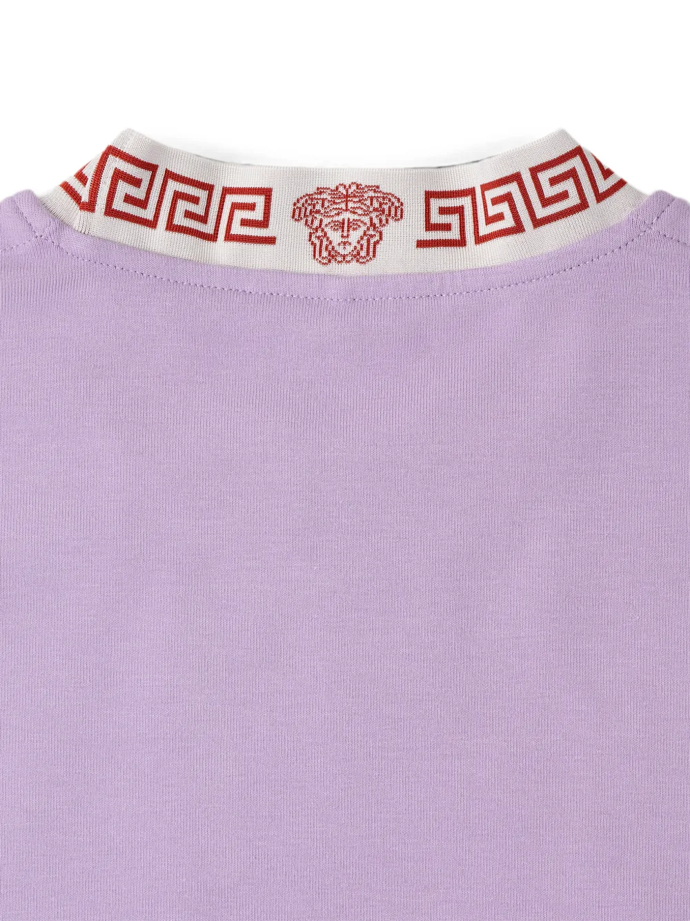 Versace Jacquard stretch katoenen jersey mini-jurk Paars