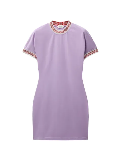 Versace jacquard stretch cotton-jersey mini dress