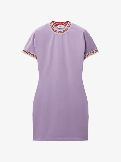 Versace jacquard stretch cotton-jersey mini dress