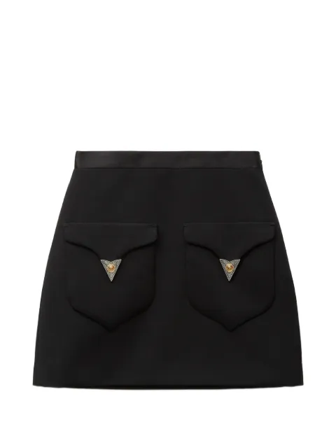 Versace wool mini skirt