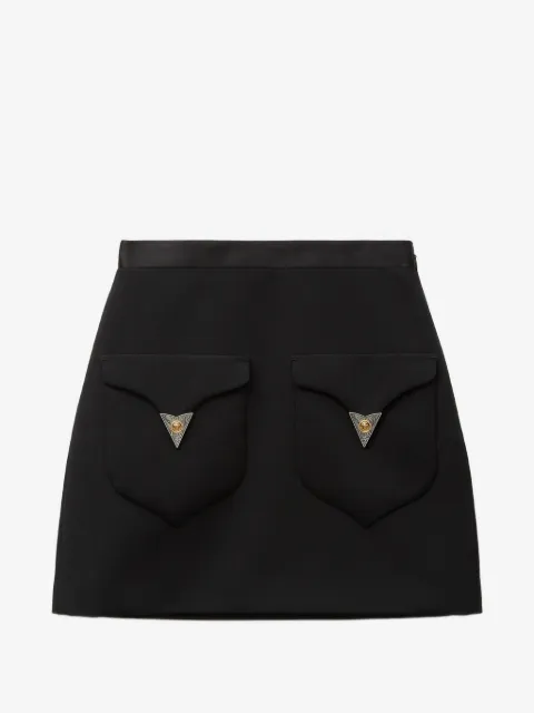 Versace wool mini skirt