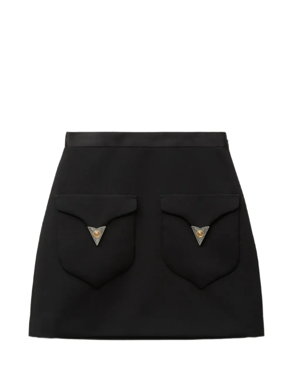 Versace Minirock aus Wolle - Schwarz