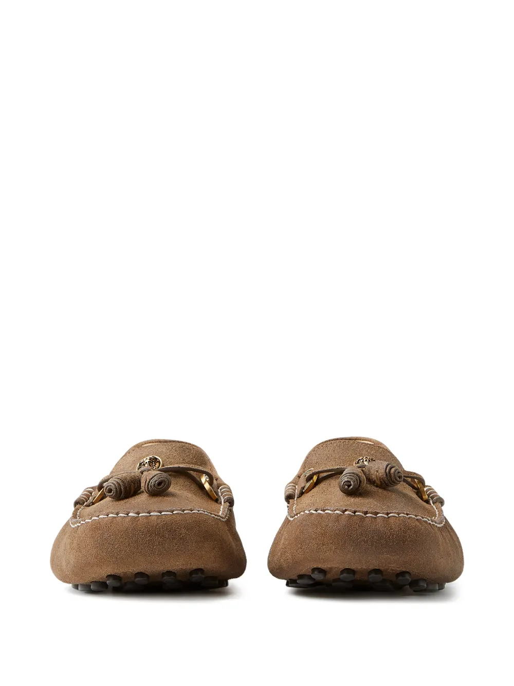 Versace Robin suède loafers Bruin