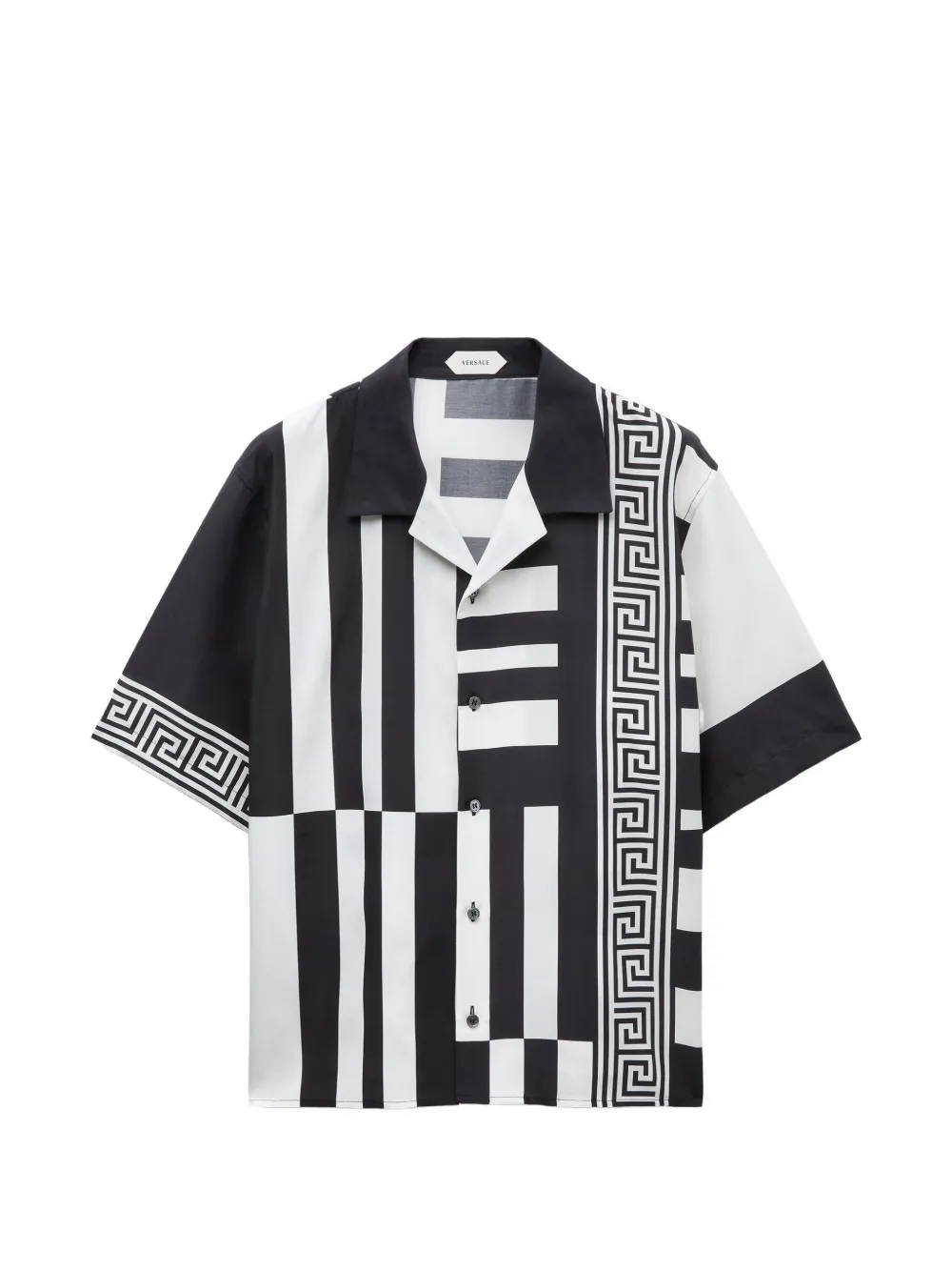 Versace printed cotton-silk shirt - Schwarz