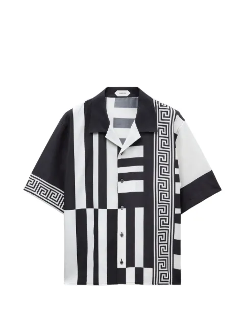 Versace Zijde-katoenen overhemd met print