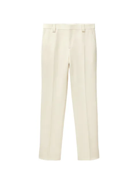 Versace logo-patch tailored trousers