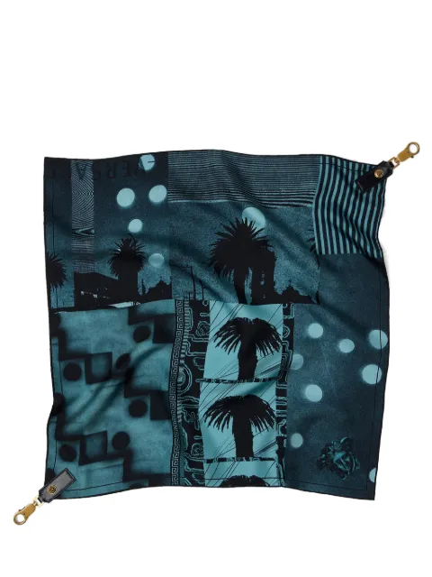 Versace printed silk scarf charm 55 cm
