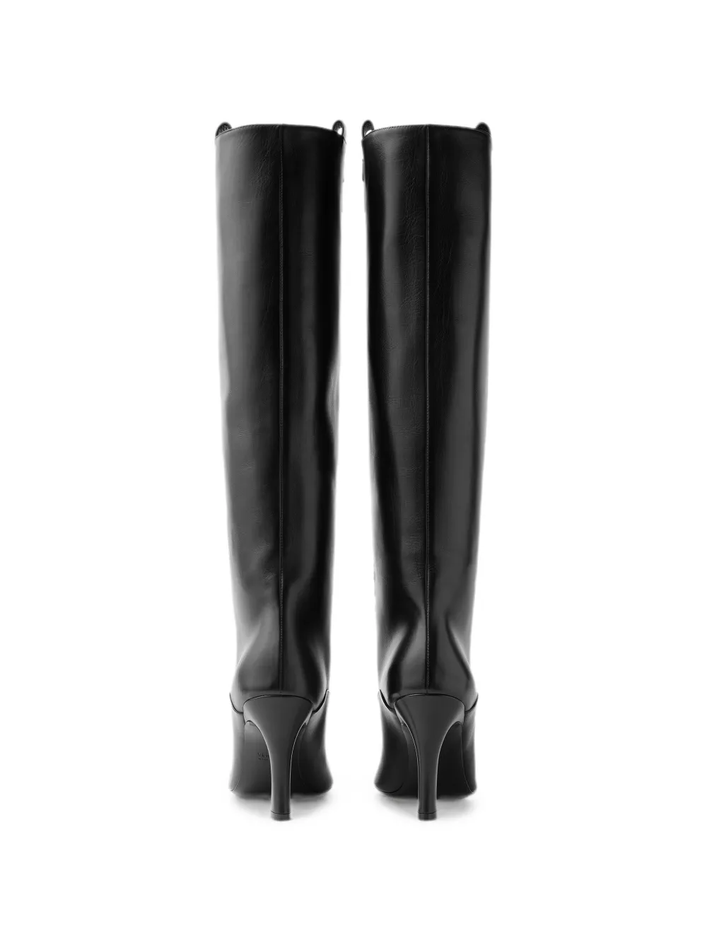 Versace Marisa leather boots 90 mm Zwart