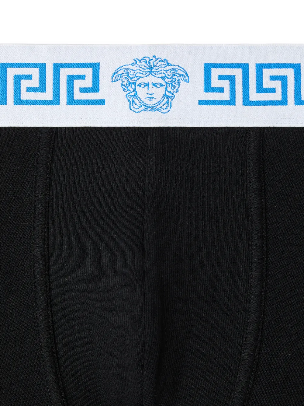 Versace Boxershorts met Greca-streep Zwart