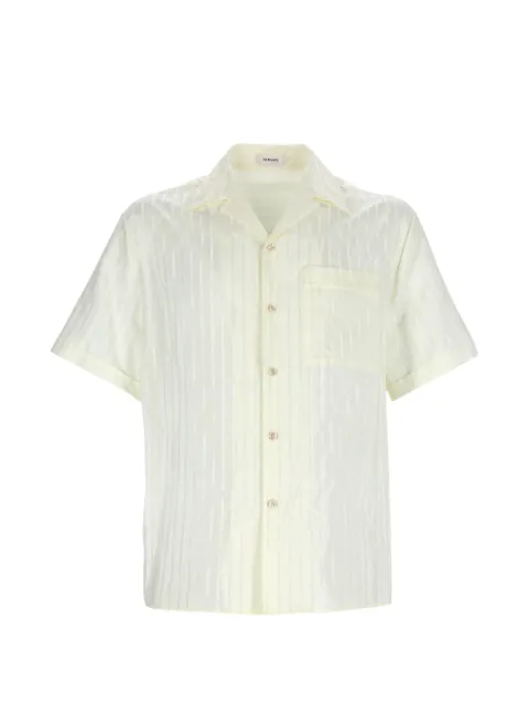 Versace jacquard cotton-silk regular shirt