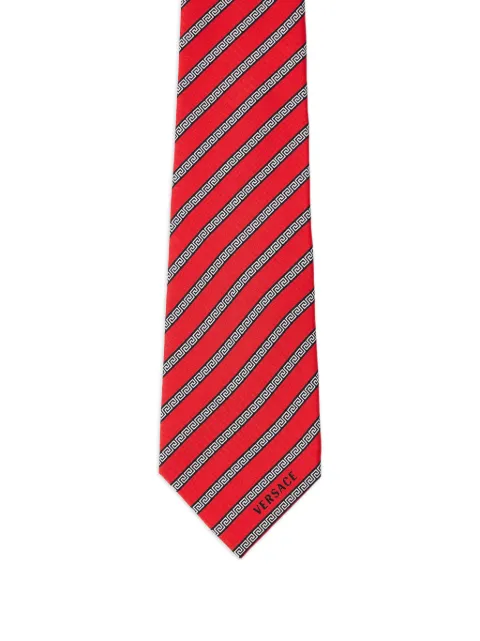 Versace corbata con motivo Greca