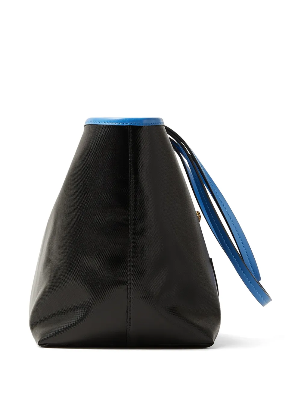 Versace Severine kleine gecoate canvas shopper Zwart