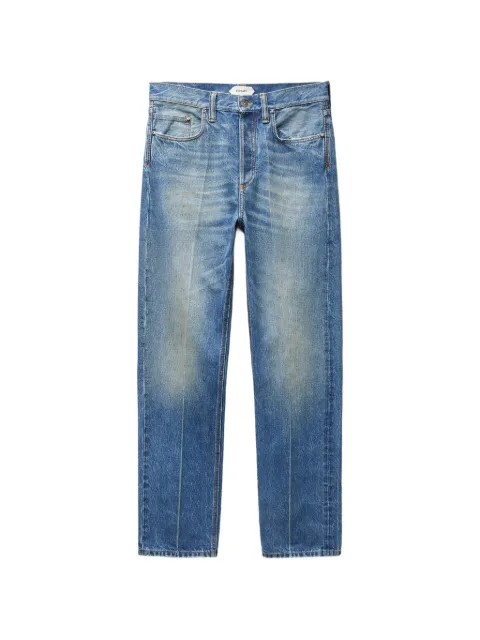 Versace distressed straight jeans