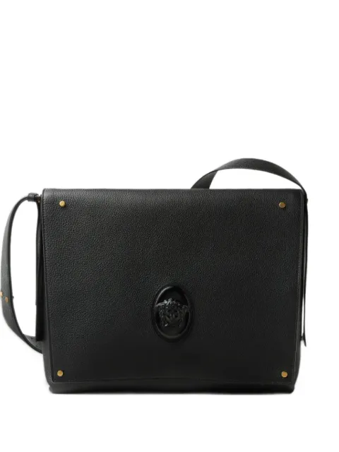 Versace Lou large leather messenger bag