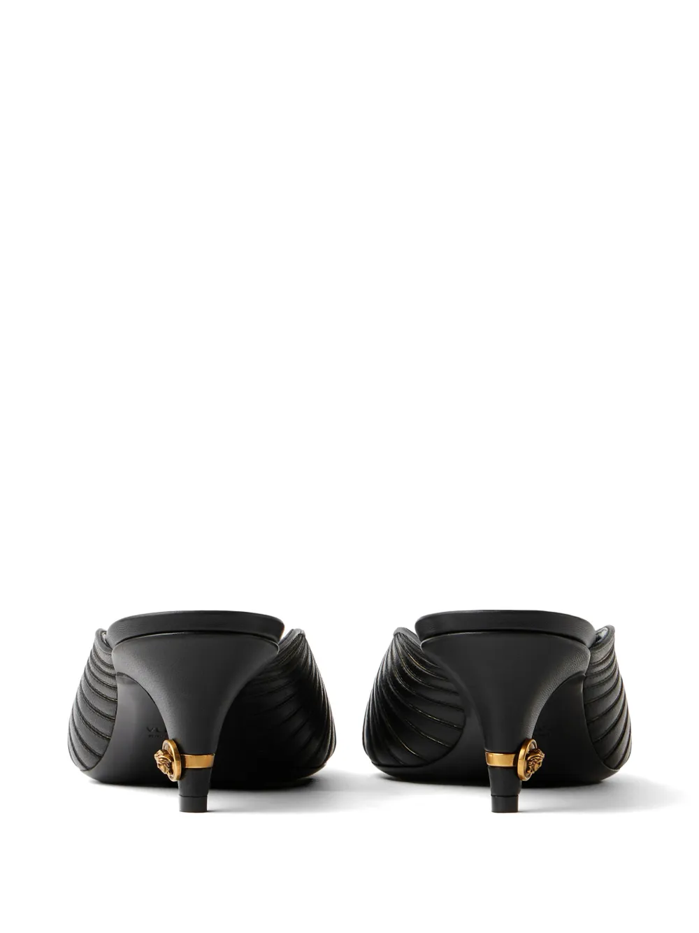 Versace Gianni nappa muiltjes Zwart