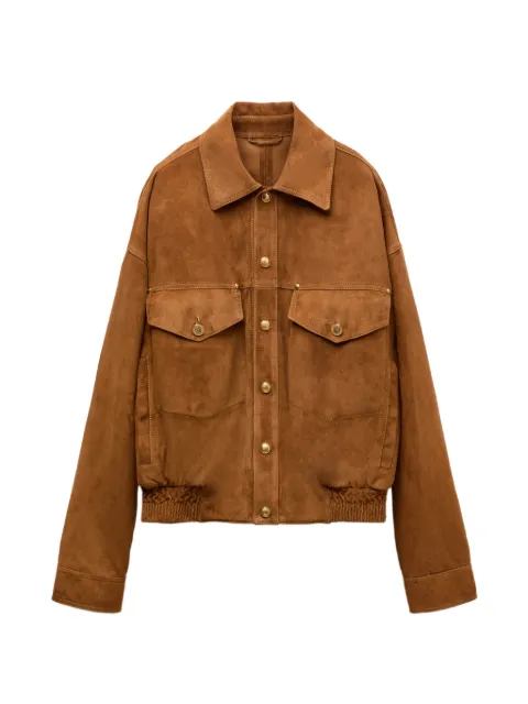 Versace suede blouson