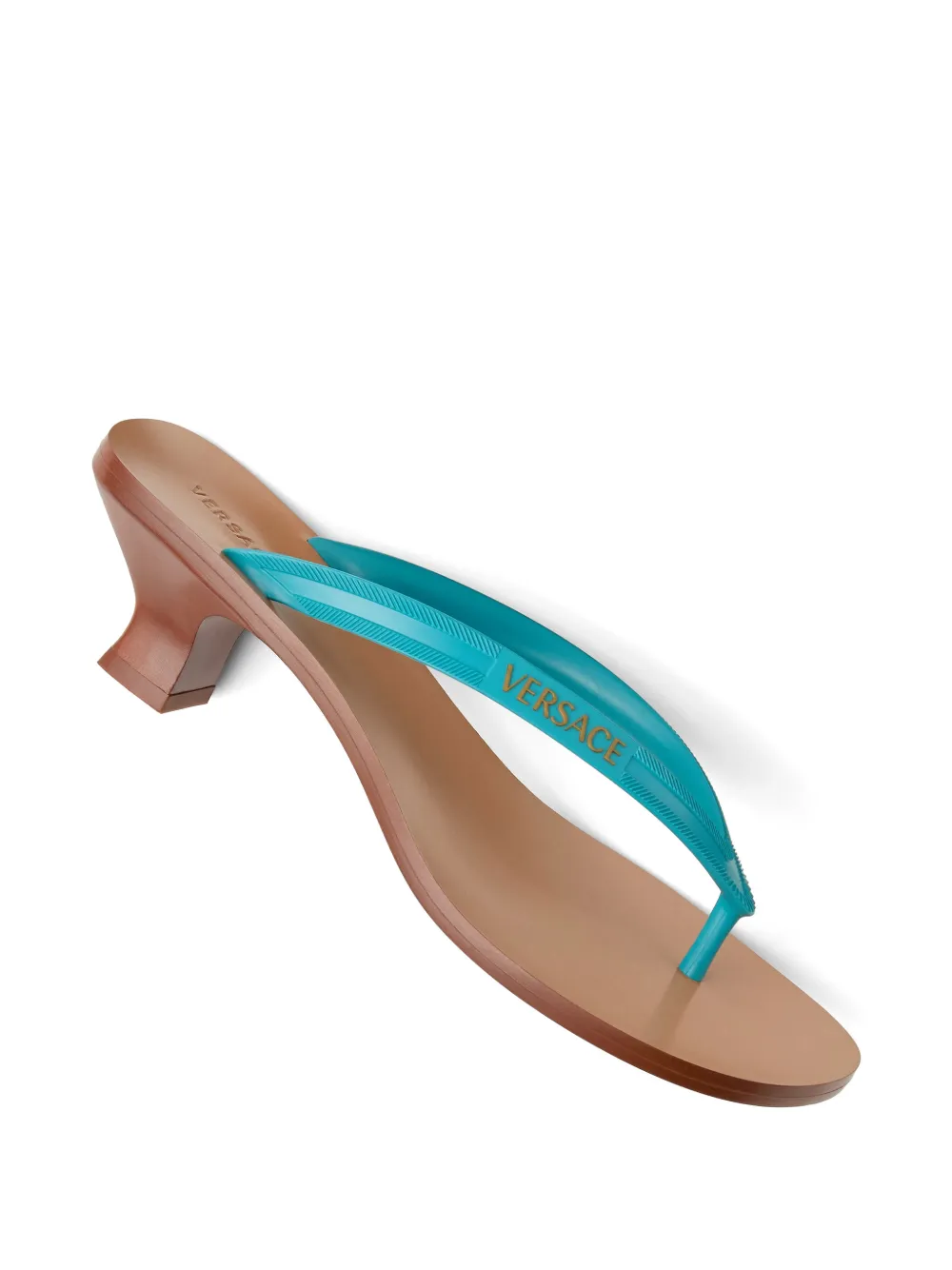 Versace Sophie thong-strap mules Blauw