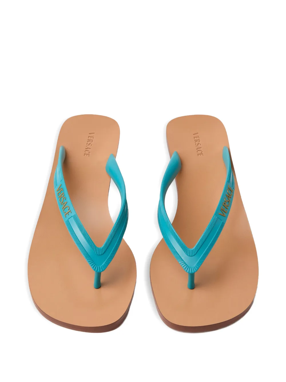 Versace Sophie thong-strap mules Blauw