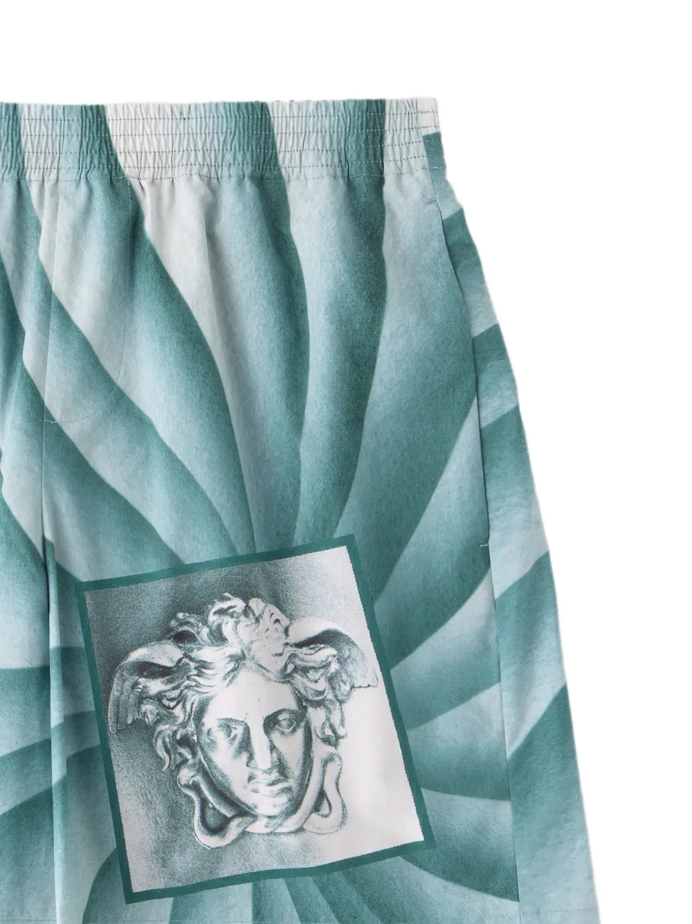 Versace The Vortex shorts met Medusa-print Blauw