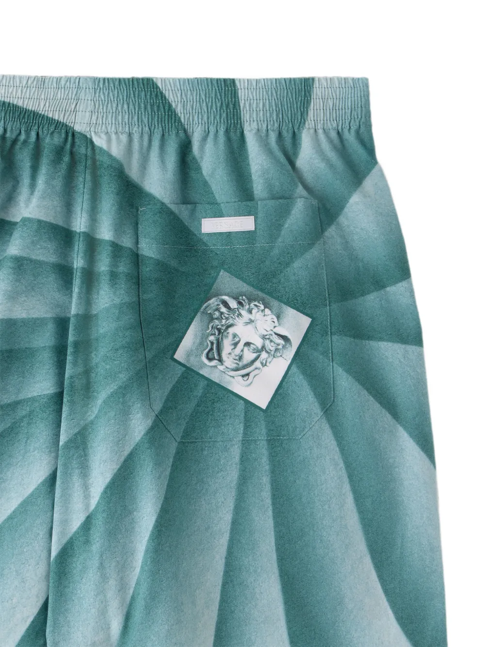 Versace The Vortex shorts met Medusa-print Blauw