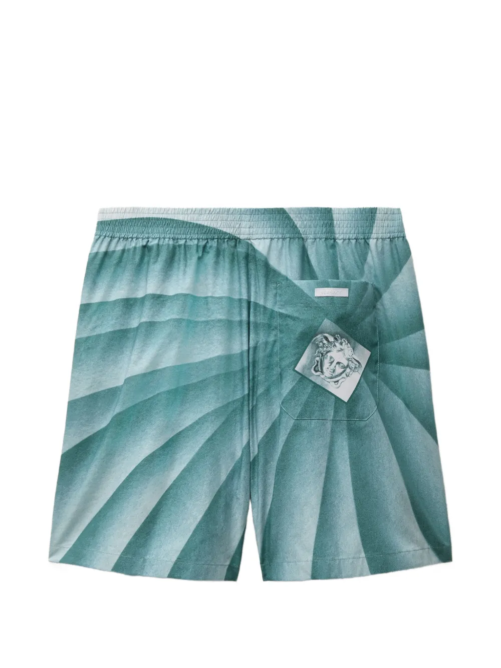 Versace The Vortex shorts met Medusa-print Blauw