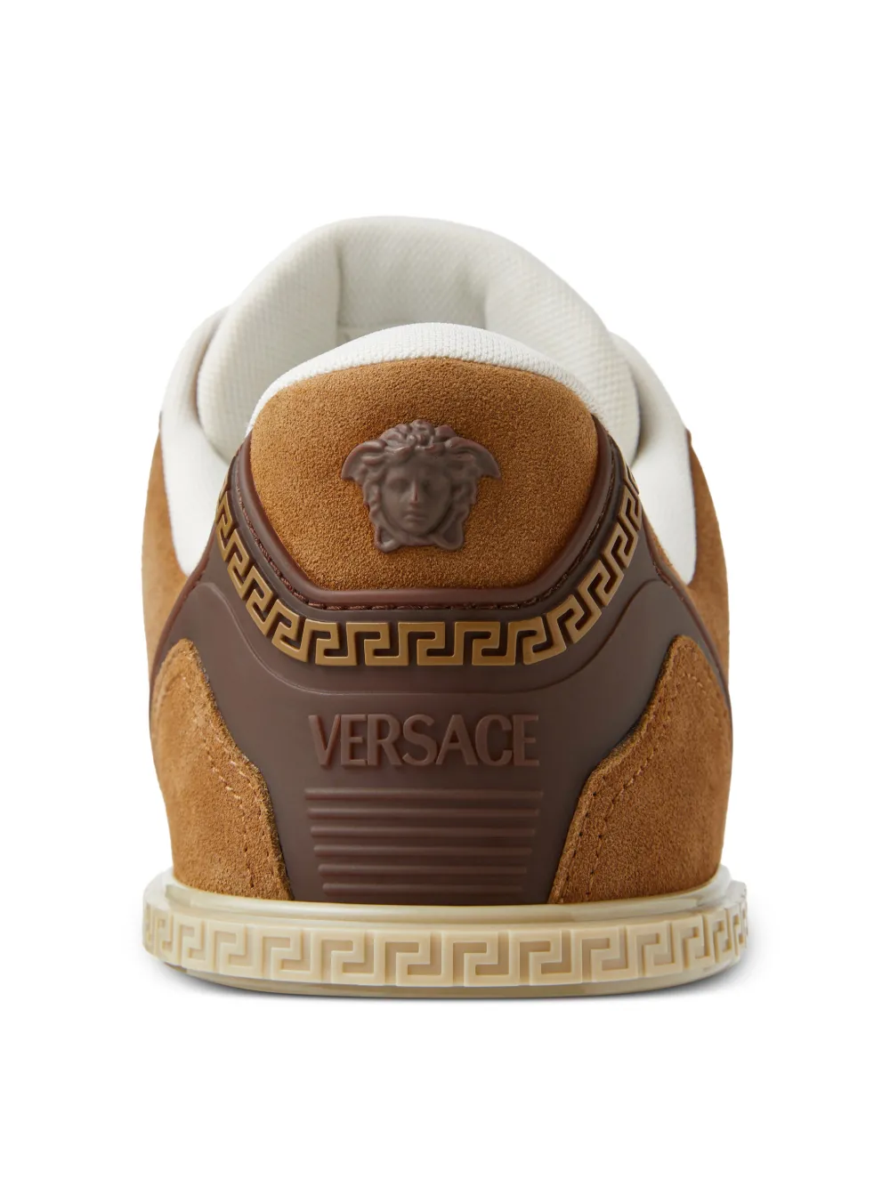 Versace Biggie Basket suède sneakers Bruin