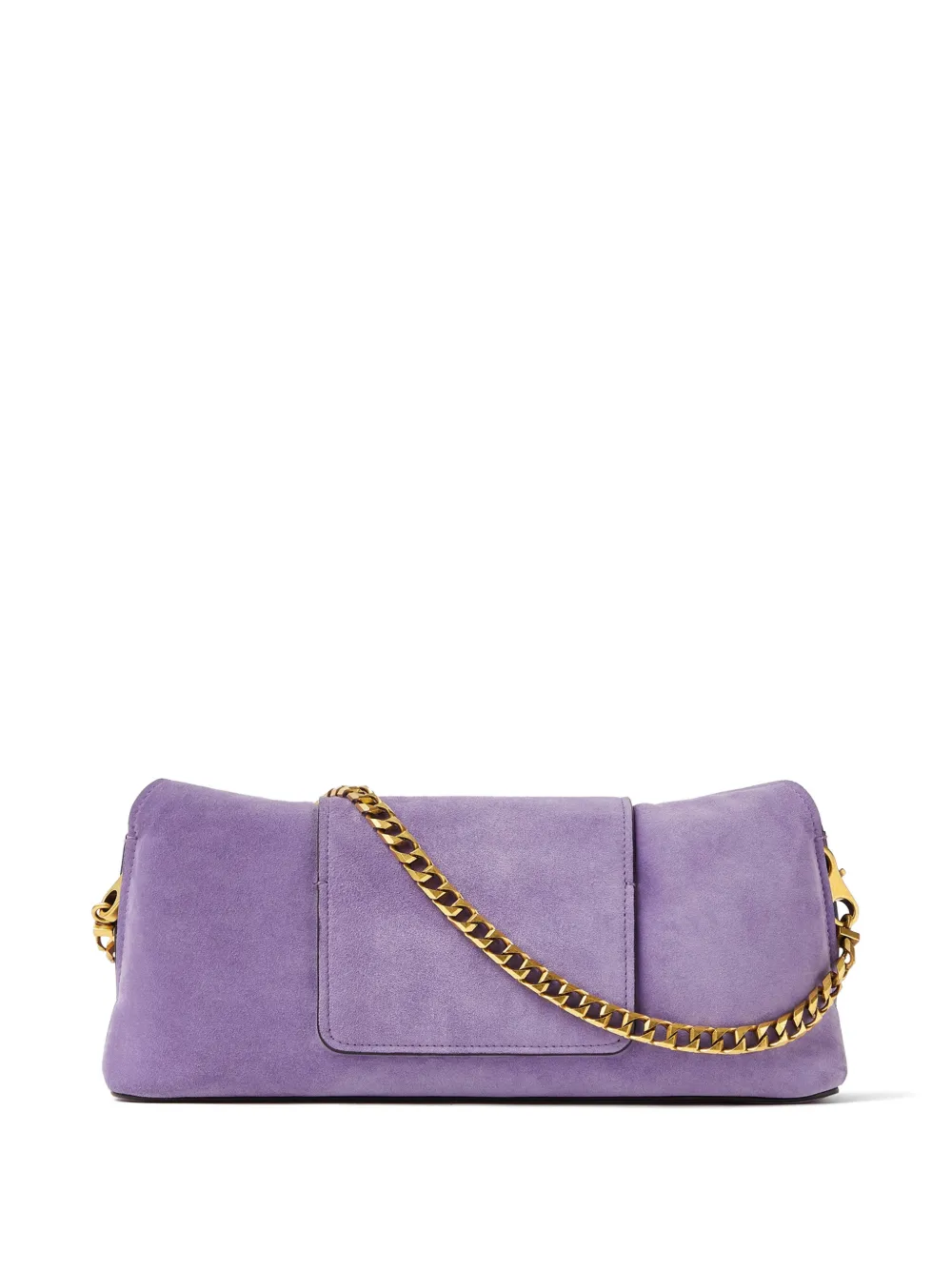 Versace Medusa '95 suède clutch Paars