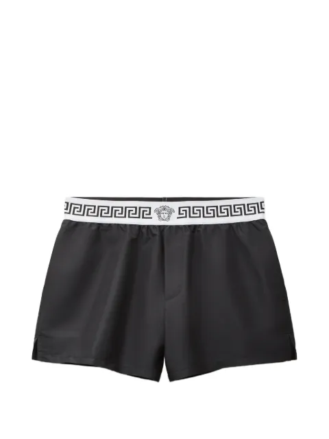 Versace short de bain à bande Greca