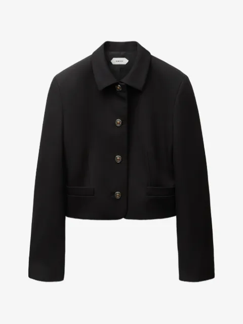 Versace Medusa-button cropped jacket