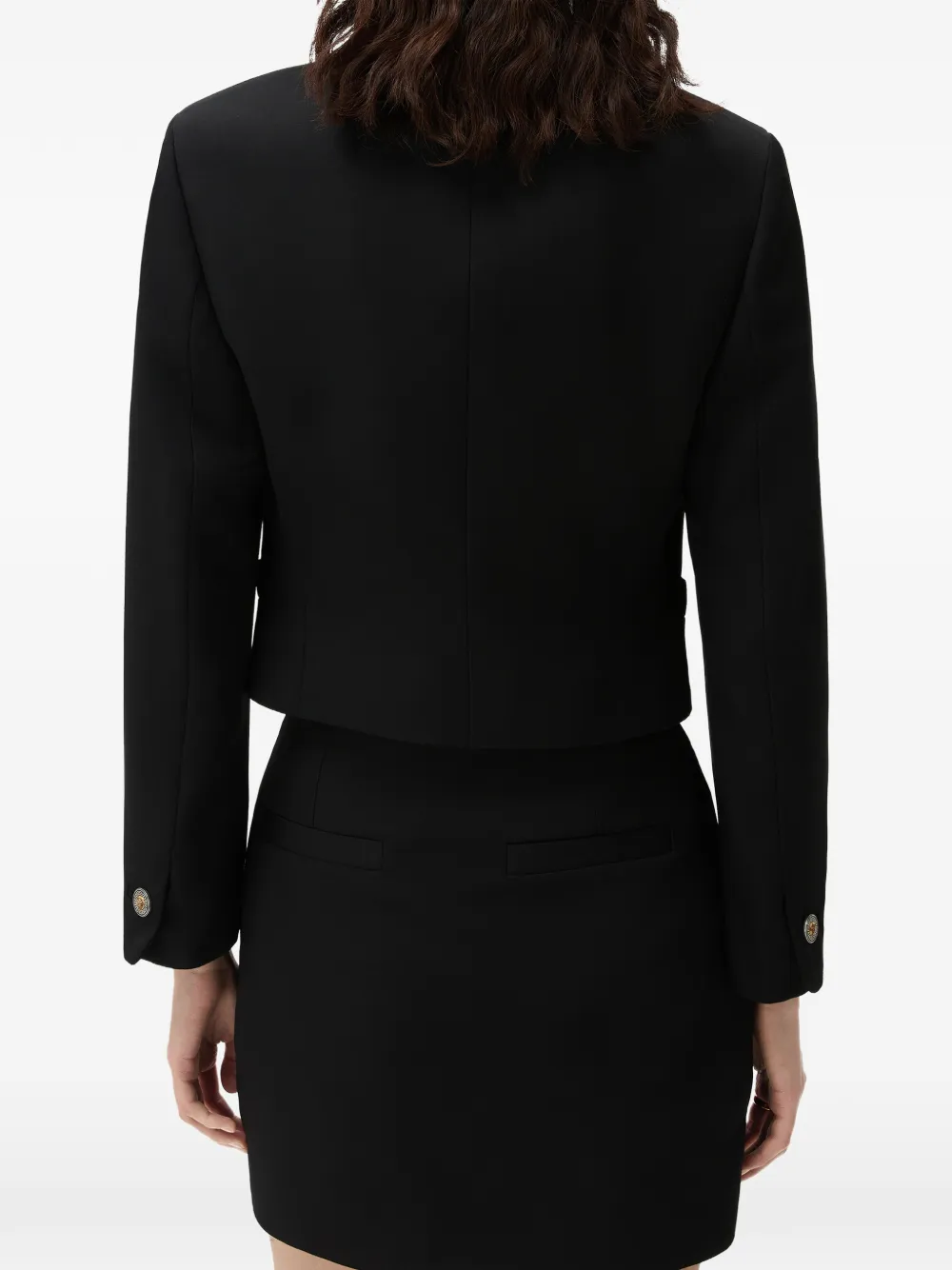 Versace Cropped jack met Medusa-knoop Zwart