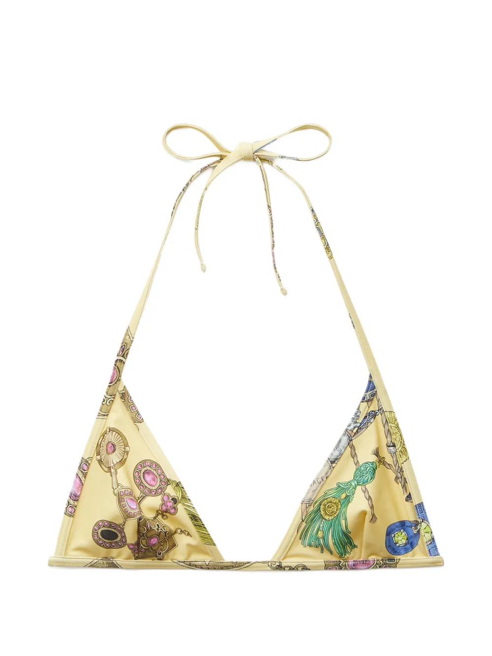 Versace Bikini mit grafischem Print - Gelb