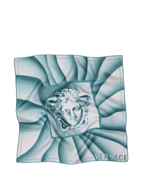 Versace printed silk twill scarf 55 cm