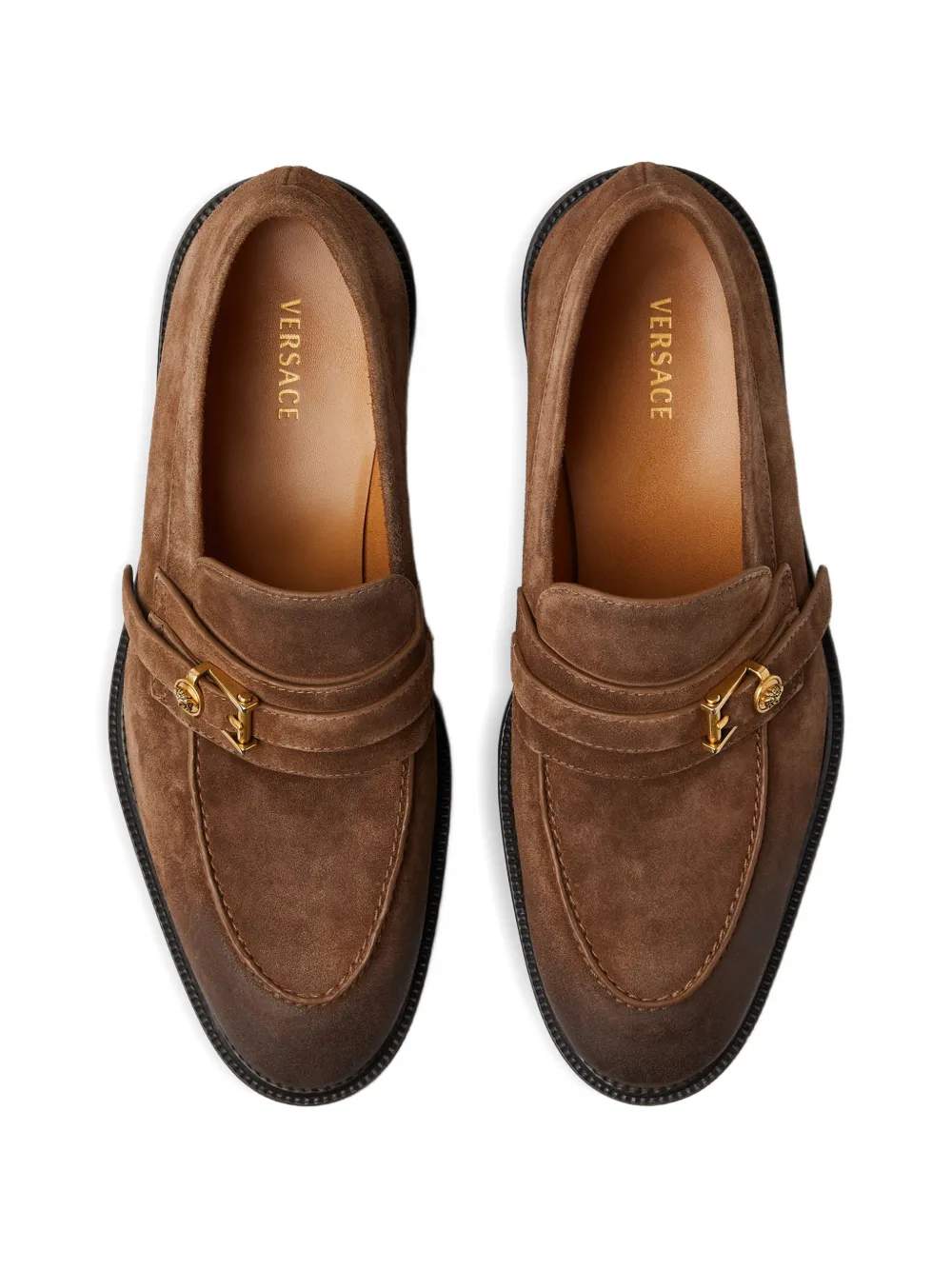 Versace Primo suède loafers Bruin