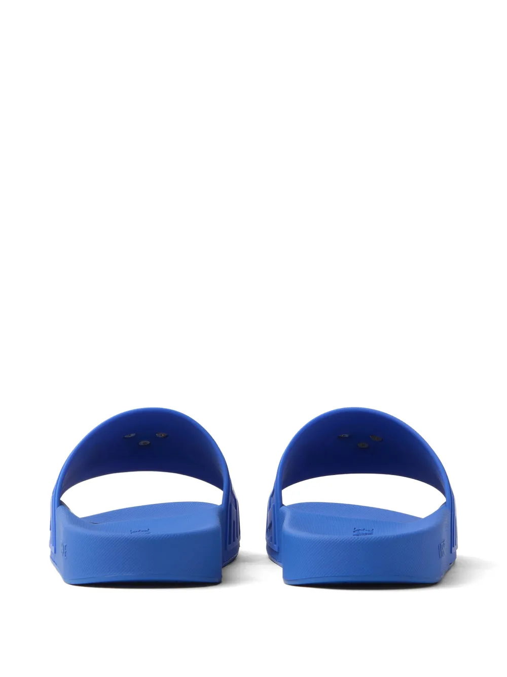 Versace La Medusa rubberen slippers Blauw
