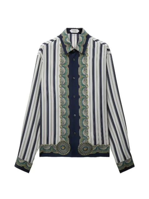 Versace printed silk crêpe de chine regular shirt