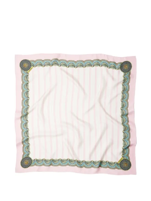 Versace printed silk twill scarf 90 cm