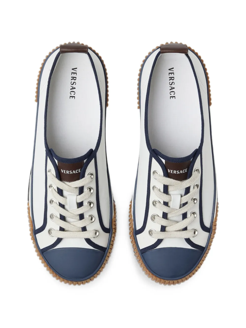 Versace Goliath nappa sneakers Wit